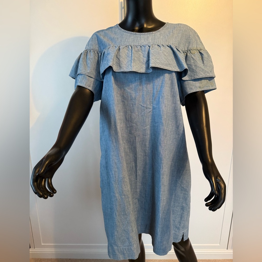 J. Crew Blue Midi Dress